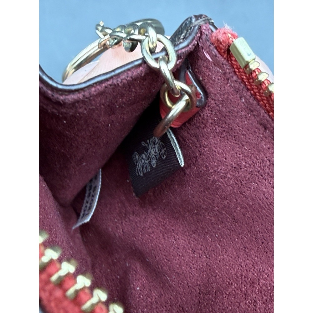 Coach Mini Skinny ID Case 8x11cm Coated Canvas Gold - Picture 4 of 4